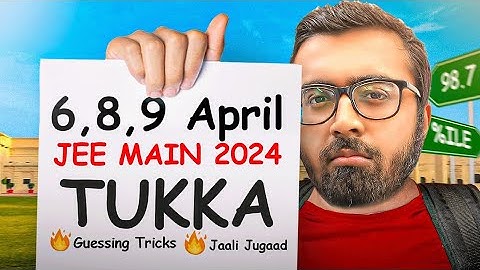@arsquad JEE Main tukka tricks | 6,8,9 April - JEE Main 2024🔥 #jeemain2024 #tukkatricks #arsquad