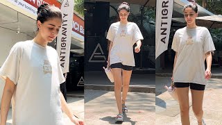 Ananya Panday Spotted At Gym In Bandra