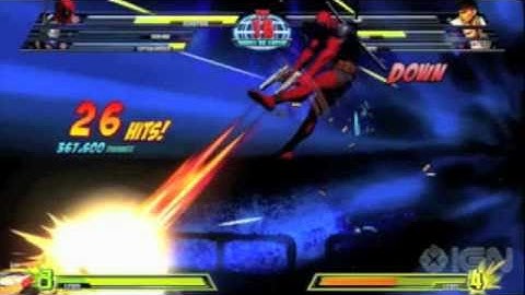 Deadpool Marvel vs. Capcom 3 Trailer