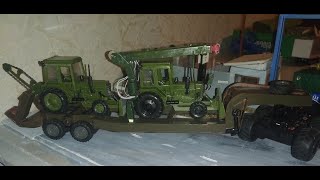 Полуприцеп ЧМЗАП 5247 из пластика (самоделка) 1:43