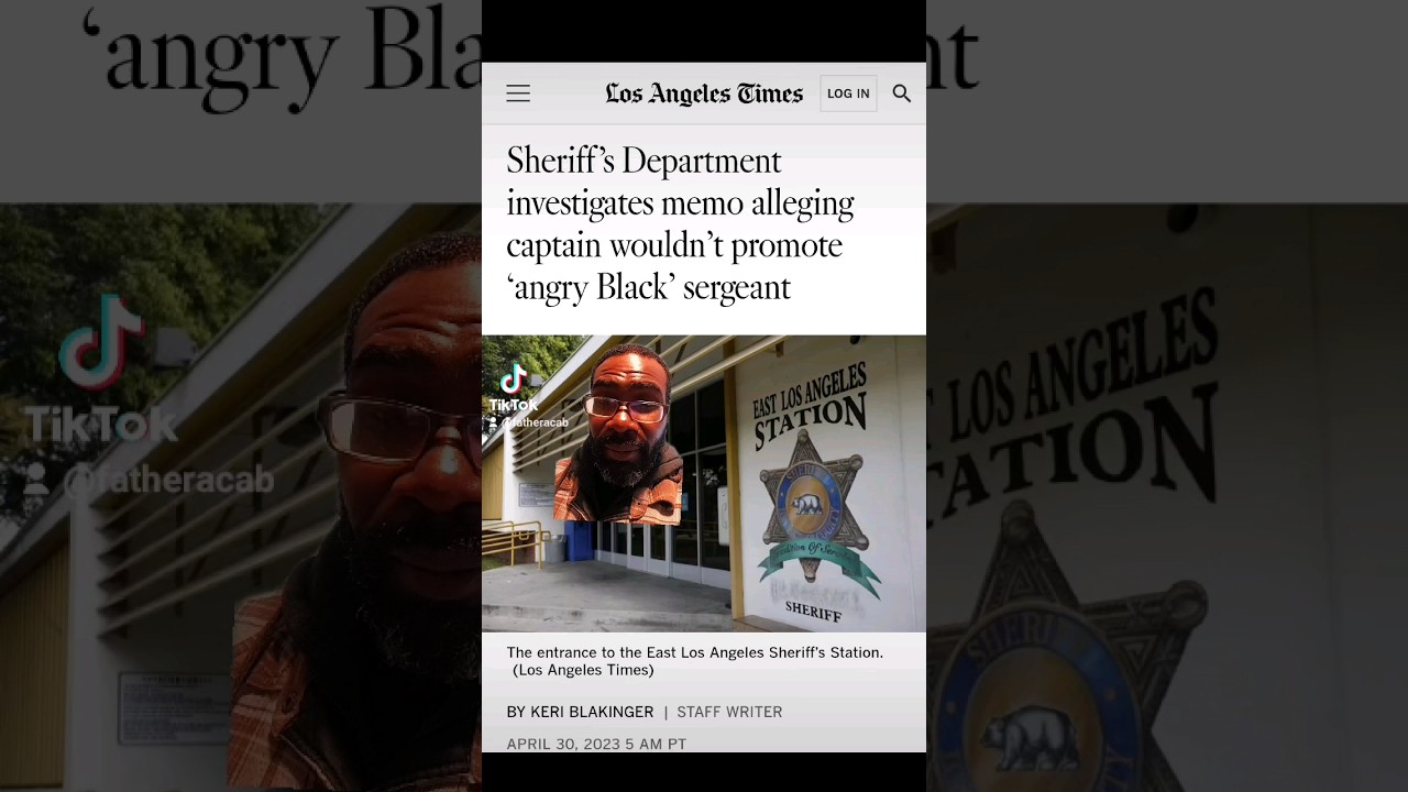 ⁣L.A. Sheriff under fire for retaliating against Black Whistle-blower. #losangeles #eastla