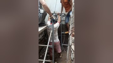 Thi công ép cọc tre gia cố nền móng