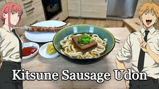 Kitsune Udon With Sausage From Chainsaw Man 