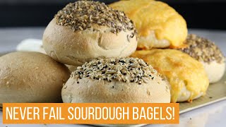 Sourdough Bagels!! How to make Delicious Sourdough Bagels! (Works on your first try!!)