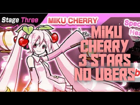 Miku Cherry 3 Stars No Ubers Battle Cats Hatsune Miku Collab V9