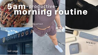 my 5AM PRODUCTIVE MORNING ROUTINE