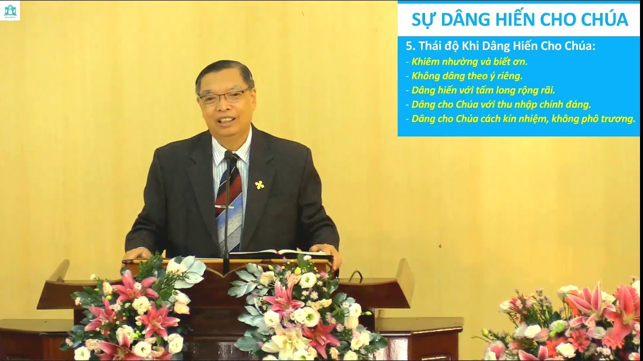 SỰ DÂNG HIẾN CHO CHÚA ( II Cô-rinh-tô 9: 7 ) | BÀI GIẢNG TIN LÀNH | MỤC SƯ ĐINH THUẬN | BÌNH THUẬN