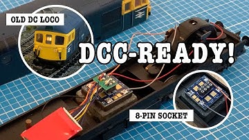 Het toevoegen van een 8-pins DCC-decoderaansluiting aan oudere locomotieven