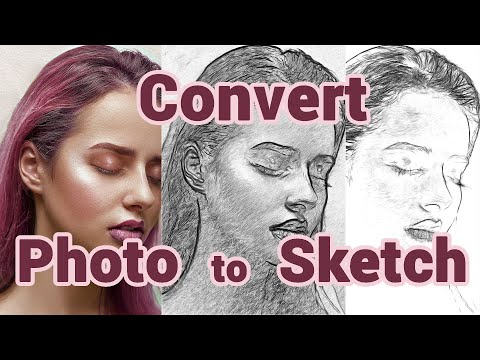 How to Convert Photo into Sketch - YouTube