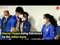 Neeraj Chopra Being Felicitated By The Indian Team After Gold Medal Win |Neeraj Chopra Olympics 2020