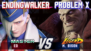 SF6 ▰ ENDINGWALKER (Ed) vs PROBLEM X (M.Bison) ▰ High Level Gameplay