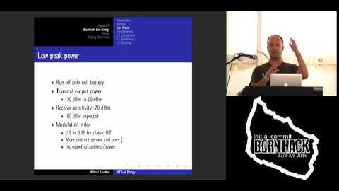 BornHack 2016 - Michael Knudsen - Bluetooth Low Energy