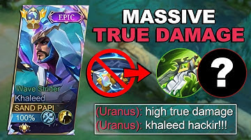 WHEN GLOBAL KHALEED ABUSE TRUE DAMAGE BUILD AND EMBLEM 2025!!💀 - MUST TRY