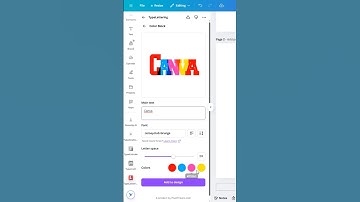 How to Make Color Block Text with Type Lettering in Canva | Creative Text Tutorial 🎨✨