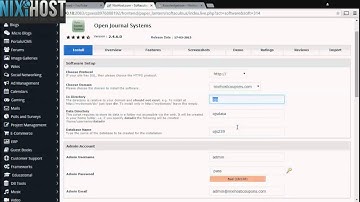 Installing Open Journal Systems with Softaculous in cPanel