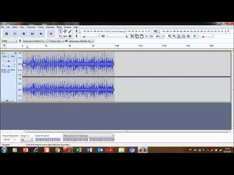 როგორ უნდა მოვჭრათ მელოდია პროგრამა Audacity ით