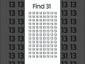 find the number ? #shortvideo #findthedifference1000levelsiosgameplay
