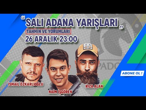 27 Aralık 2022 Adana Altılı Ganyan Tahminleri // İsmail Özkarlıoğlu - Rıza Alan - Naim İşgören