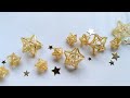 【図で解説！】竹ビーズで作る星の作り方★ How to make a beaded star.