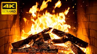 🔥 Watch This Fireplace and Feel at Home with Crackling Logs \u0026 Dancing Flames for Snowy Evenings