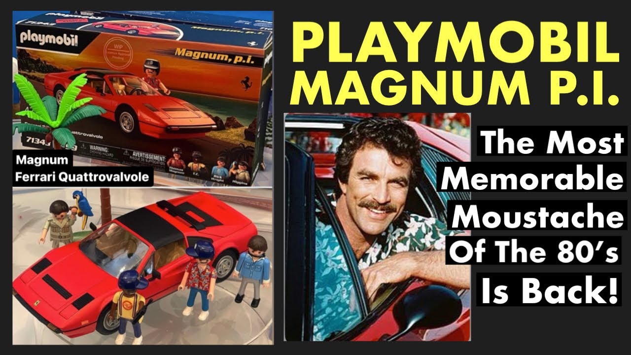 PLAYMOBIL MAGNUM P.I. SET! New For 2023? The Most Memorable Moustache Of  The 80's Is Back 