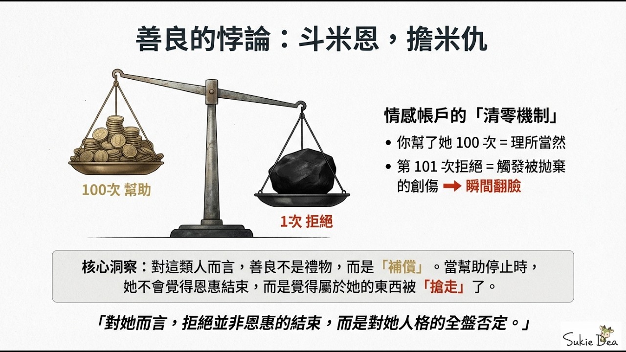 【心理學大揭秘】「斗米恩，擔米仇」：為什麼你的善良，換來的卻是報復？揭穿『武裝化受害者』的扭曲邏輯