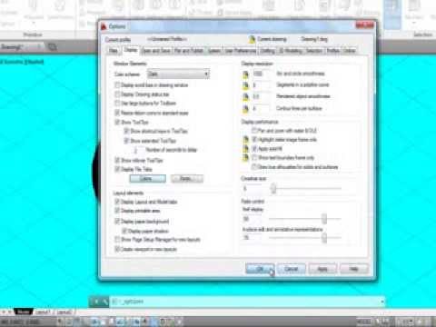 AutoCad 2014 Tip - How to change the background color - YouTube