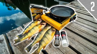 Cooking Jumbo Perch Lakeside (Catch & Cook)