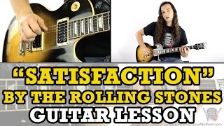 How To Play Satisfaction On Guitar (By The Rolling Stones)