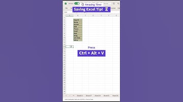 🕐 Amazing Time Saving Excel Tip! || transpose vertical to horizontal⏳#youtubeshorts #excel #shorts