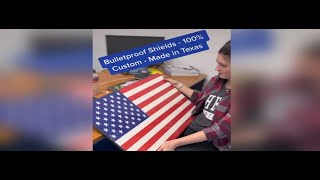 Retired military dad creates bullet proof shields for schools