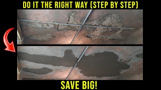 How To Properly Repair Concrete Damaged By Rusted Rebar (Ceilings/Walls/Floors)