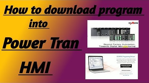 How to download program into Power Tran HMI // power tran HMI me program kase download kre