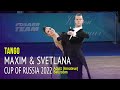 Tango = Maxim Sitkin &amp; Svetlana Karpova = 2022 Cup of Russia Adult Ballroom