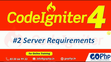 #02 CodeIgniter 4 Server Requirements