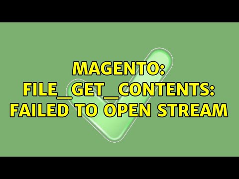 Magento: file_get_contents: failed to open stream