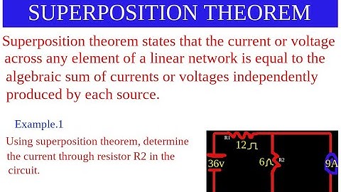 Superposition Theorem - Part 1