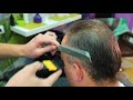 Наглядный пример несложной мужской стрижки для начинающих парикмахеров / men's haircut for beginners