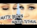 MATTE BROWN SMOKEY EYE TUTORIAL