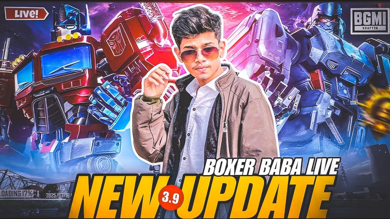 BGMI 3.9 UPDATE+ NEW SETUP BOXER BABA LIVE #bgmi #bgmilive - YouTube