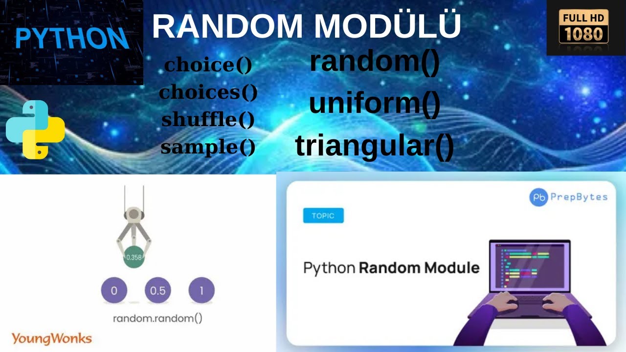 Python Random Modülü | Lesson 9 - YouTube