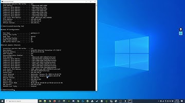 [025] Using the ipconfig command in the Windows 10 Command Prompt