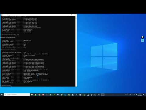 [025] Using the ipconfig command in the Windows 10 Command Prompt