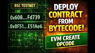 Deploy a Solidity smart contract using raw bytecode from another contract