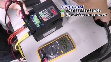 380V VFD work at low voltage   testing of low voltage running  at Frecon factory