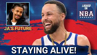 Warriors &amp; Steph Curry STAY ALIVE 🔥 &amp; Ja Morant TRADE RUMORS 🔮 | Locked On NBA Daily