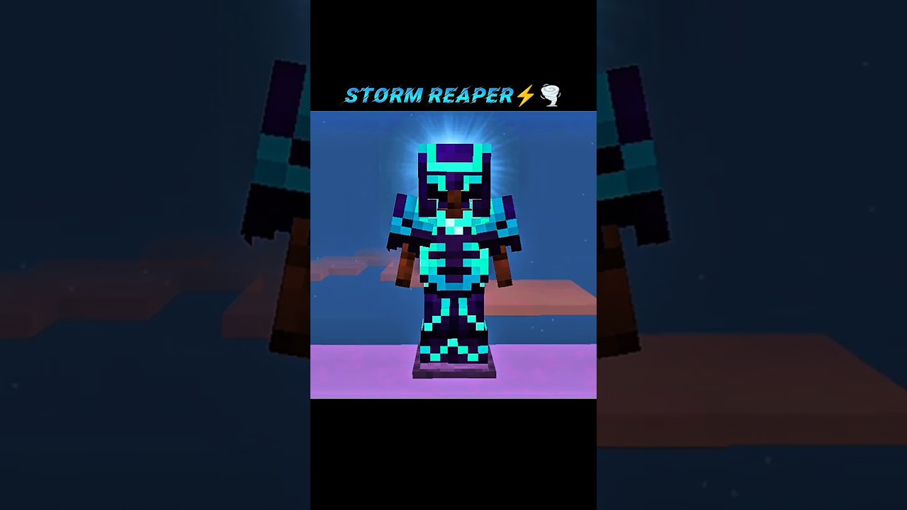 Storm Reaper ⚡ 🌪 Minecraft_Armor_Trim_Combination 