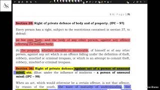 Right of Private Defence | BNS Chapter - 03 | Part 03 | Judiciary by @arunshamu