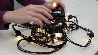 Prikkabel Feestverlichting 10 Meter Koppelbaar 3000K Dimbaar - Elektroshop.nl