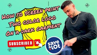 Easy HOW TO Tips for Screen Printing a 2-Color Image on Dark Shirts. Tips and hacks for your shop!